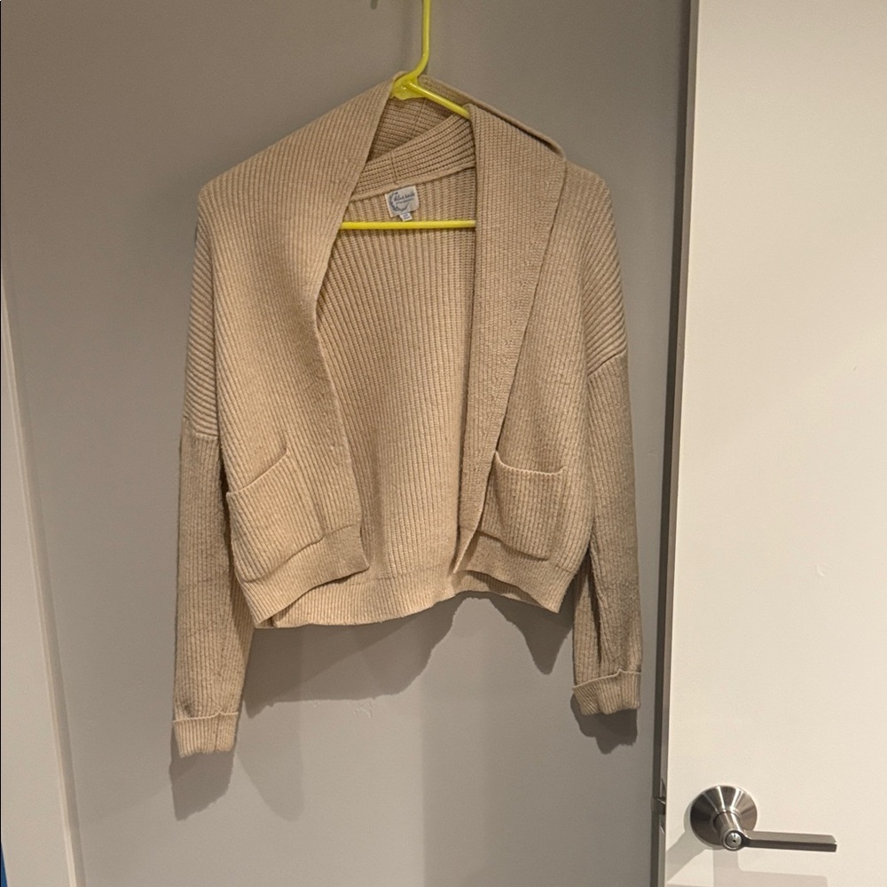 Francesca's Collections Beige Cardigan